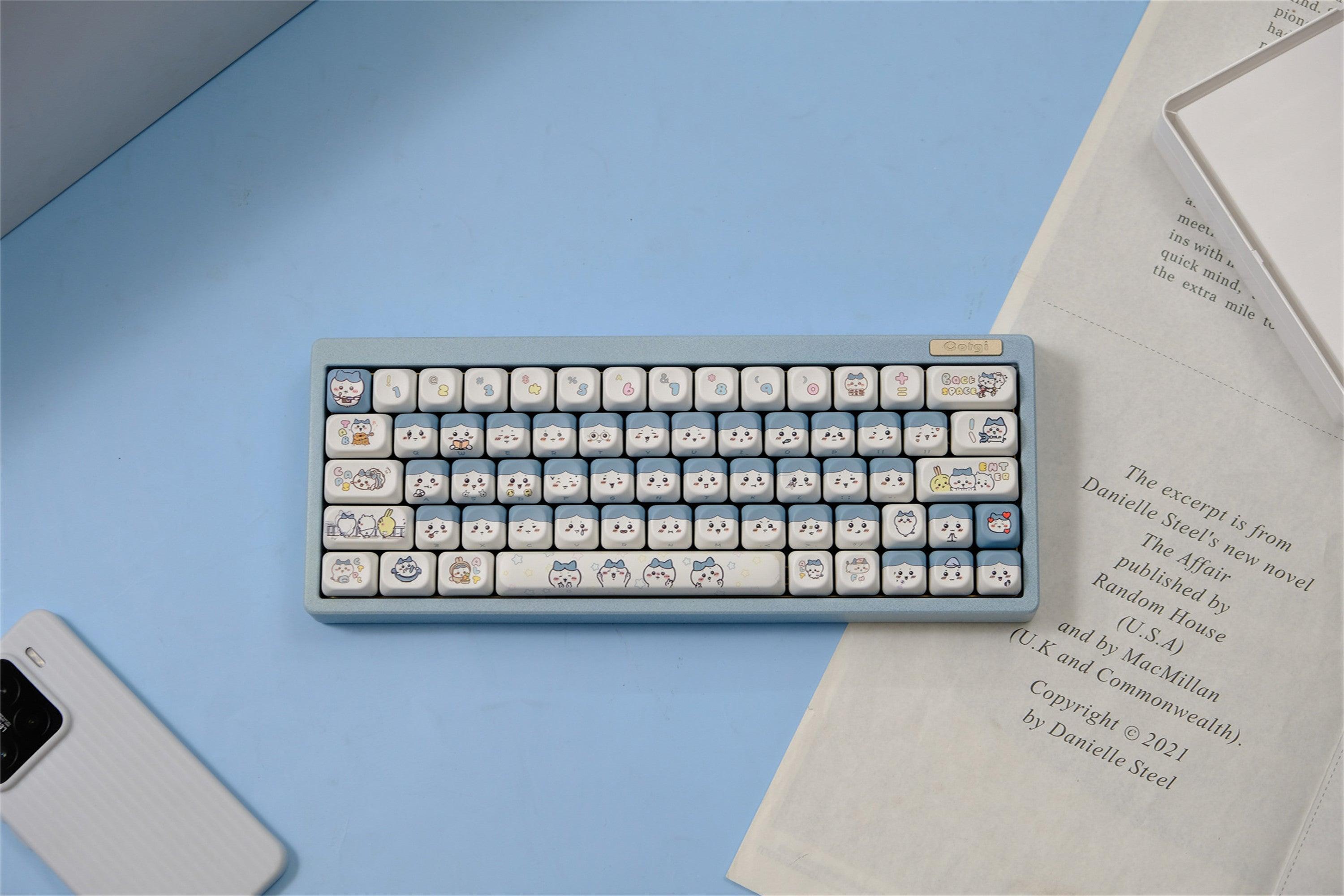 Hachiware keycaps proven to boost comfort and durability