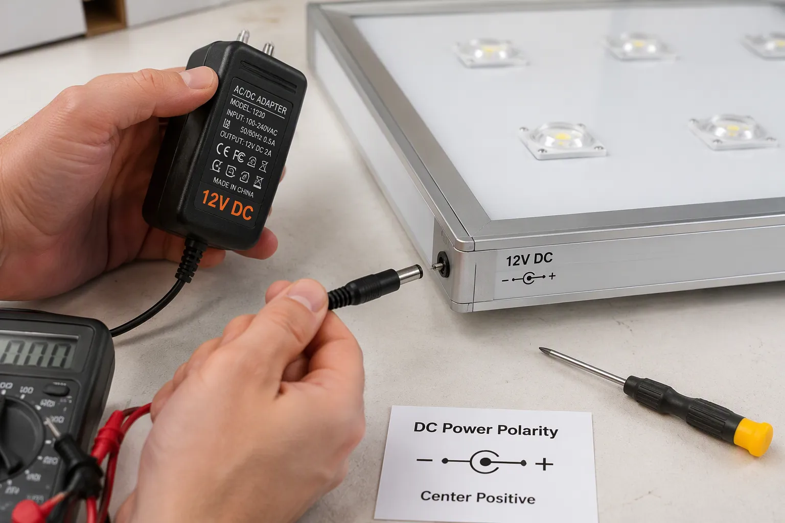 Adapters and Power Supplies for SEGQUICK Lightbox