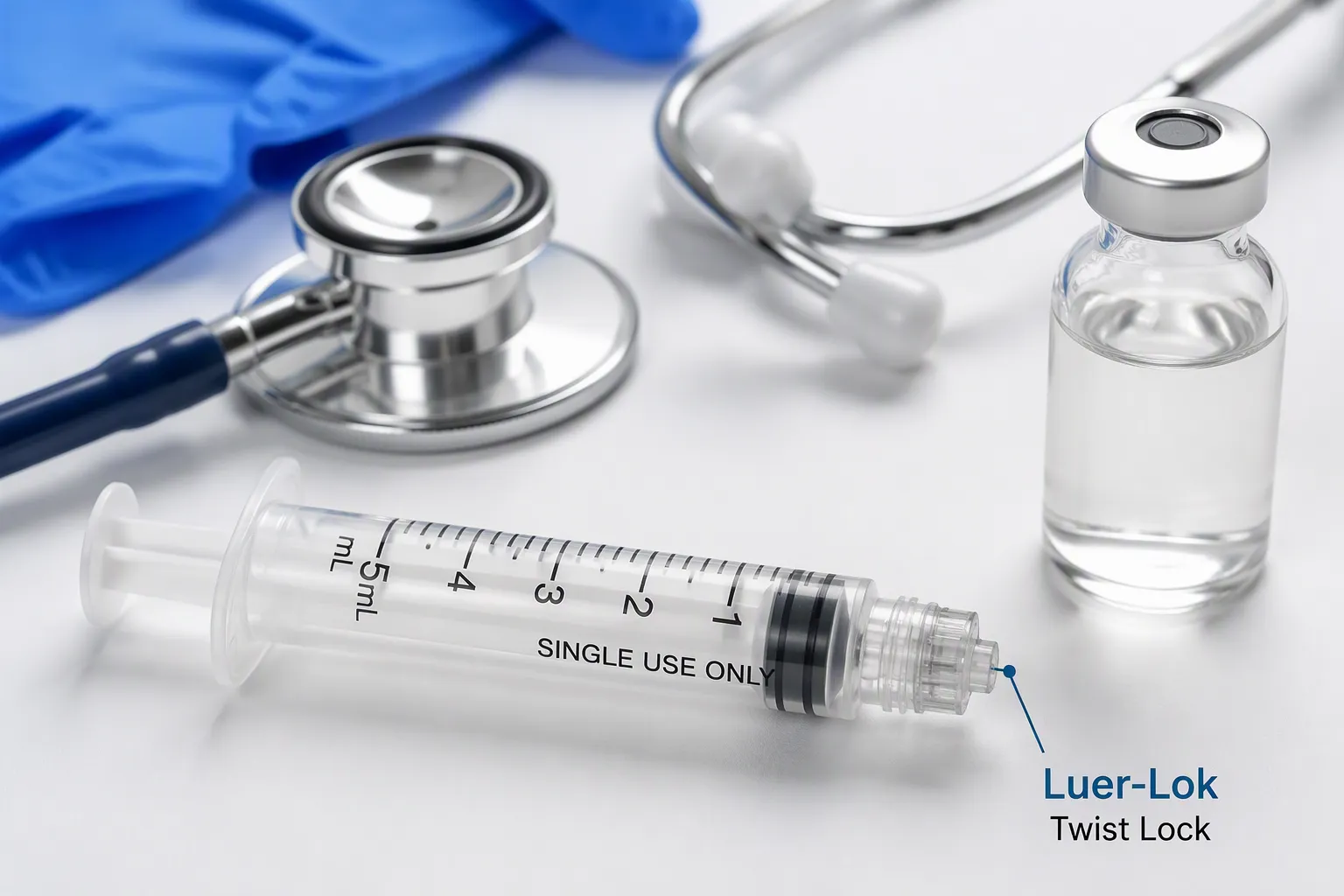 What a Luer-Lok syringe is used for