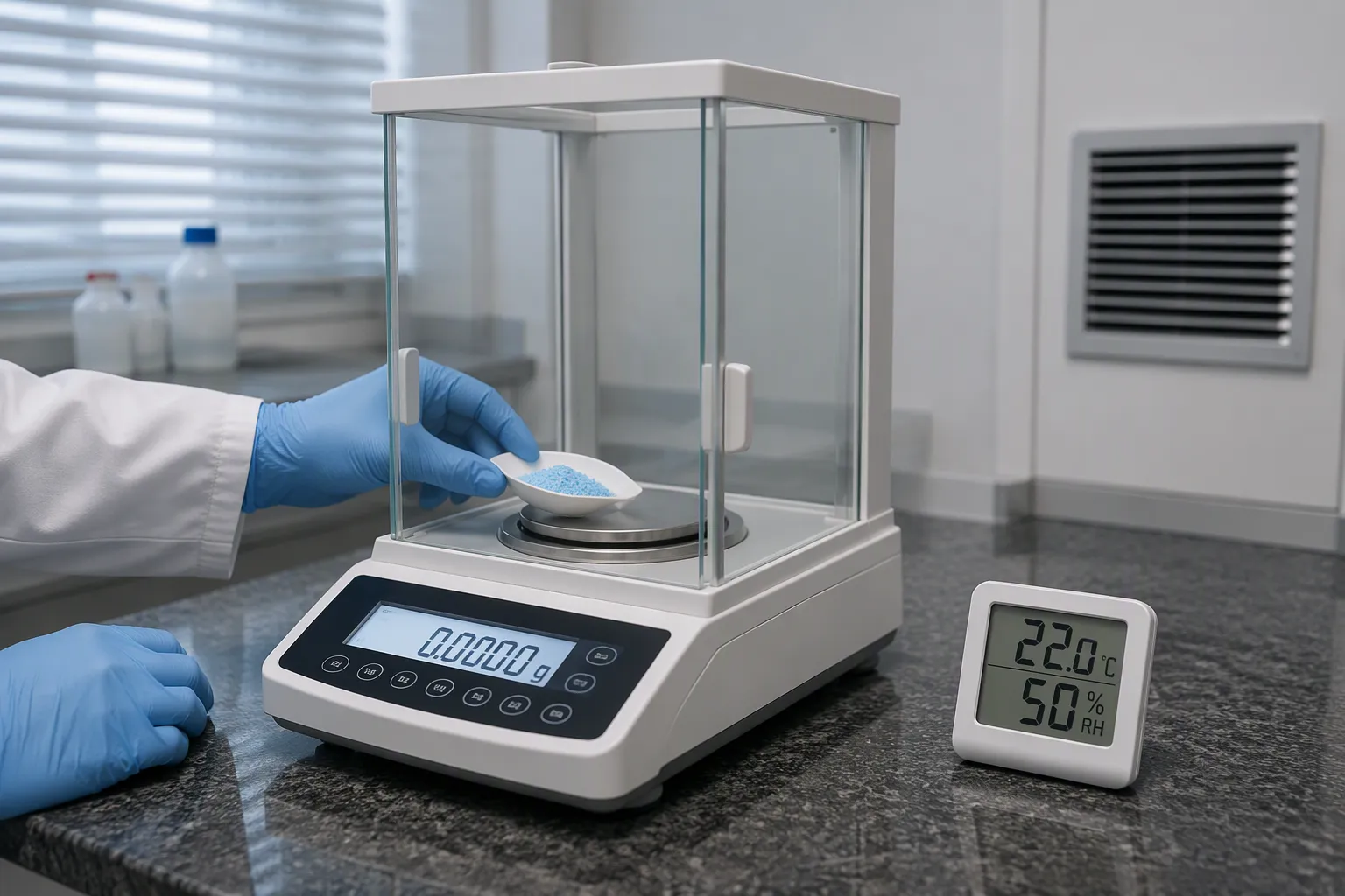 Accuracy factors for an electronic balance in laboratory settings