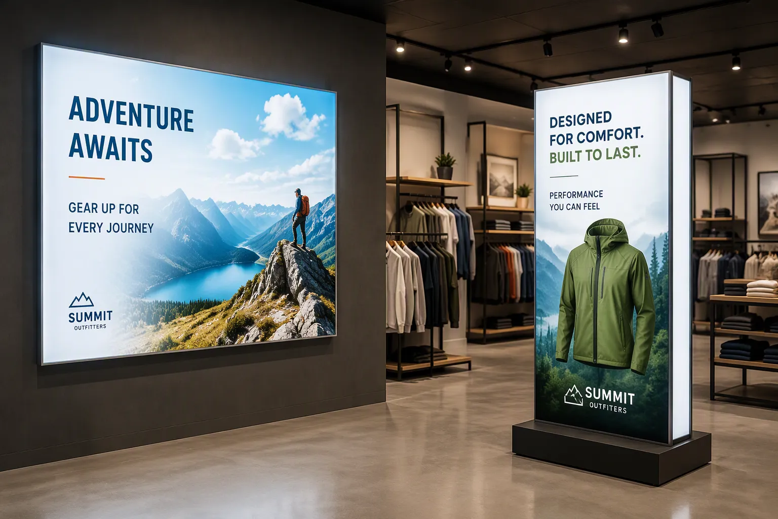 Application Fit for SEG Lightboxes for Retail Stores
