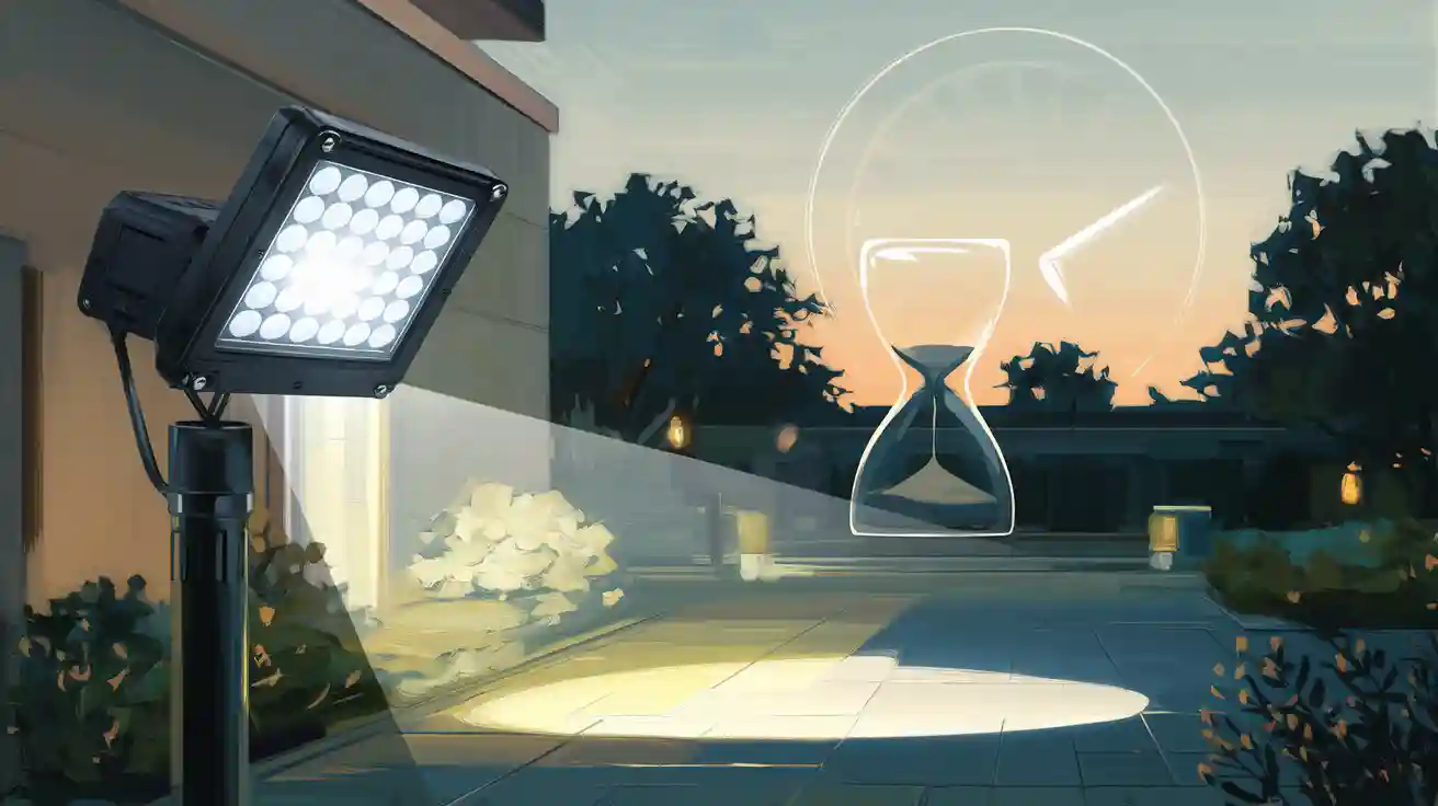 What is the lifespan of LED flood lights in outdoor?