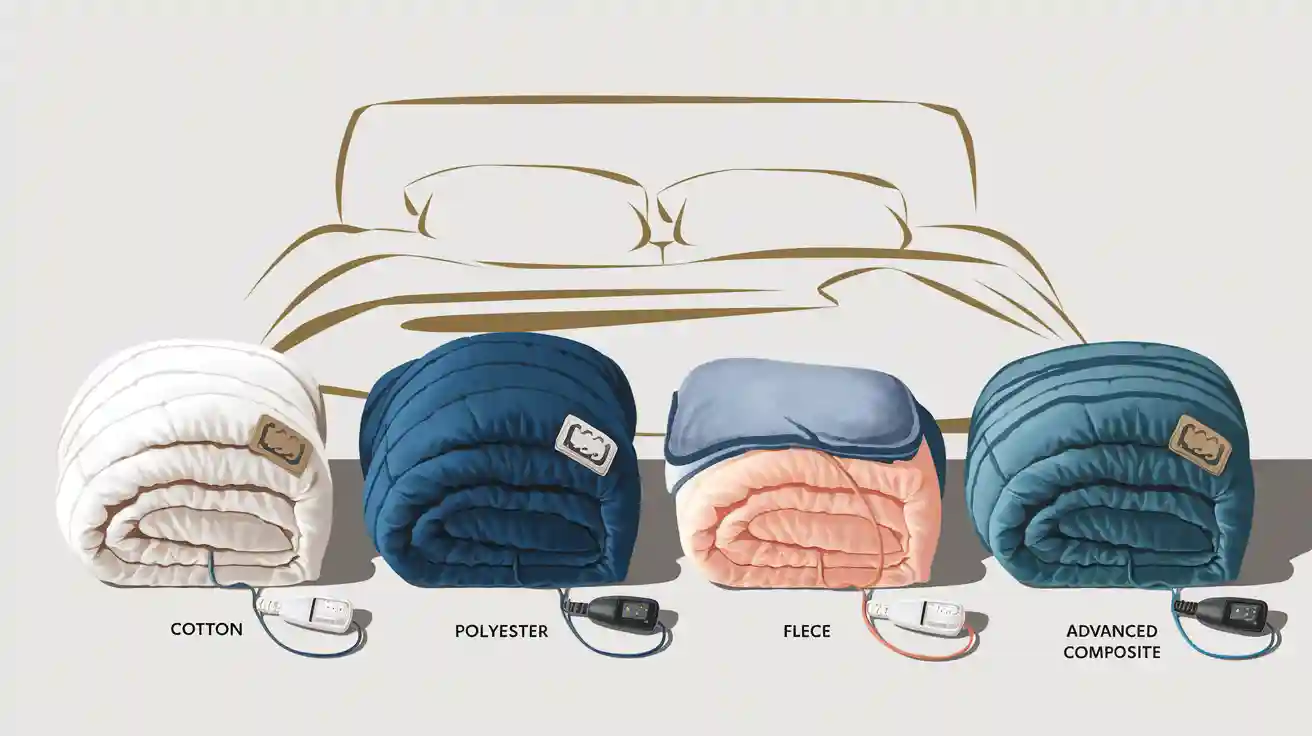 info-720-404 Electric Blanket Material Types: Cotton, Polyester, Fleece, and Advanced Composite Options