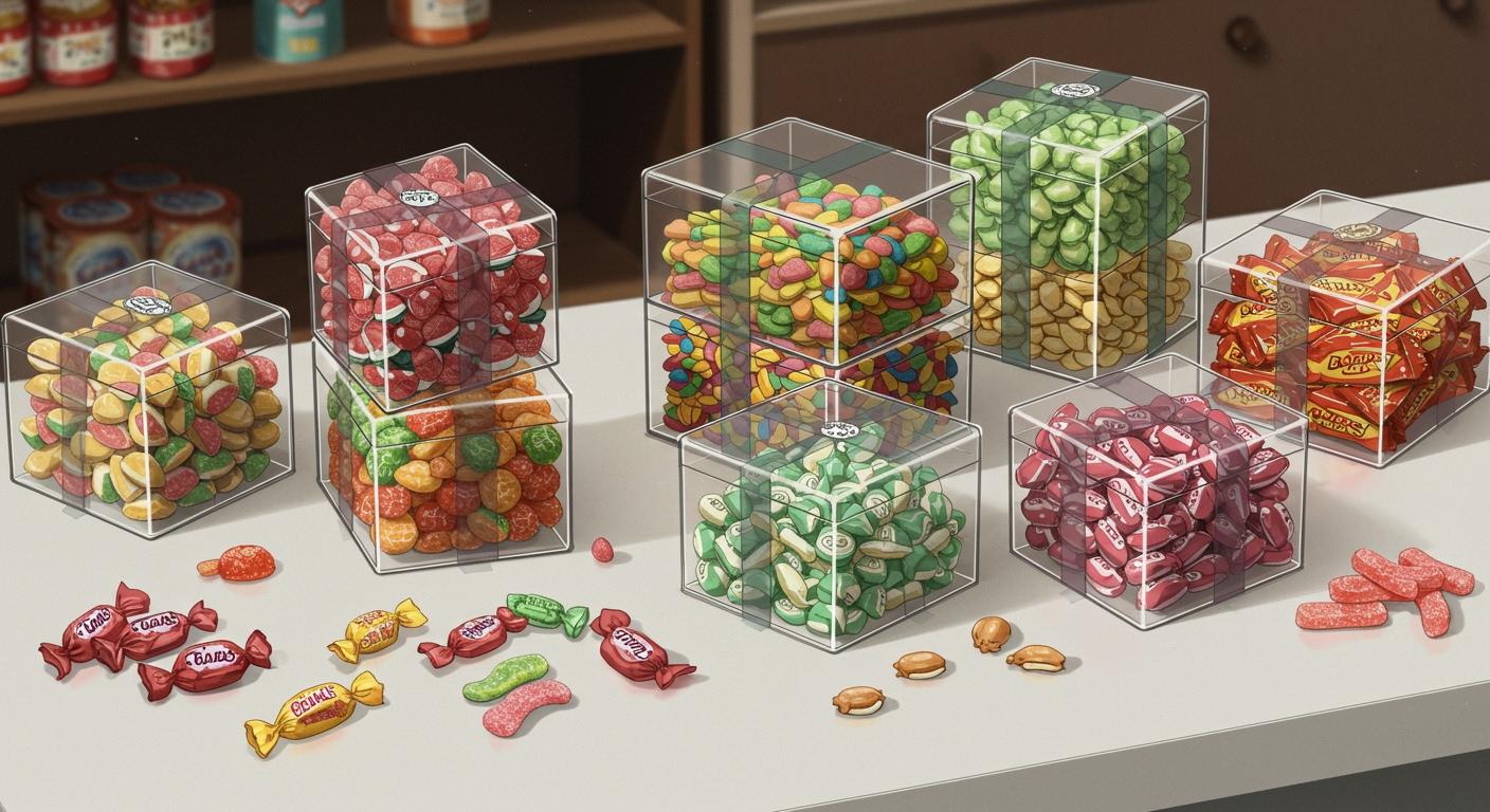 info-720-393 Acrylic Box Candy Display: Creative Ideas for Storage and Retail Presentation