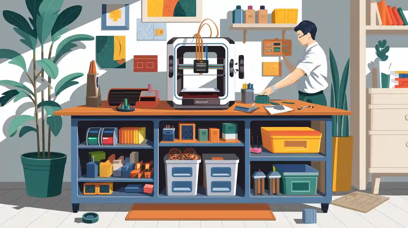 info-720-404 3D Printer Table: Stable, Space-Saving, and Essential for Efficient Printing