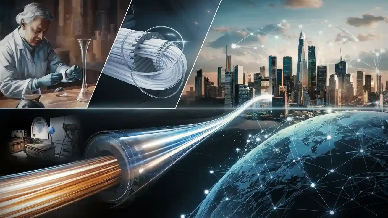 History of Optical Fiber Communication: From Early Invention to Modern Networks