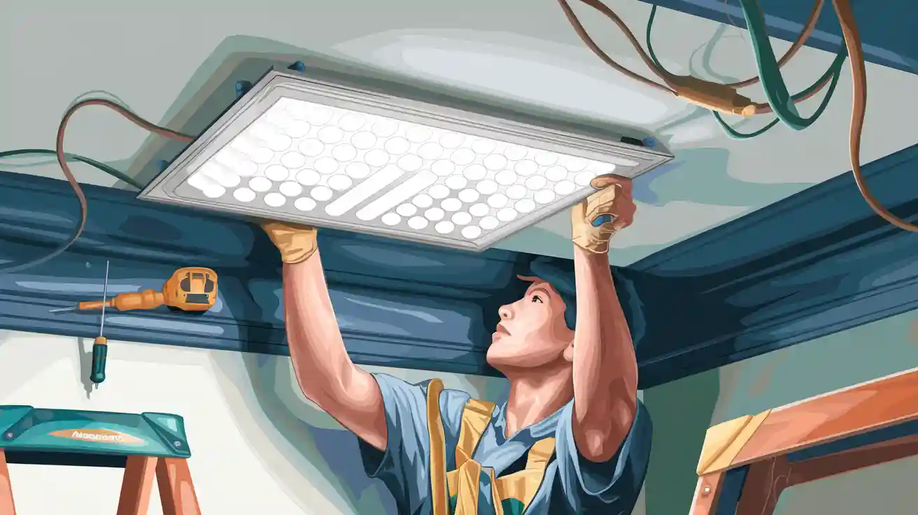 info-720-404 How to install a led panel light