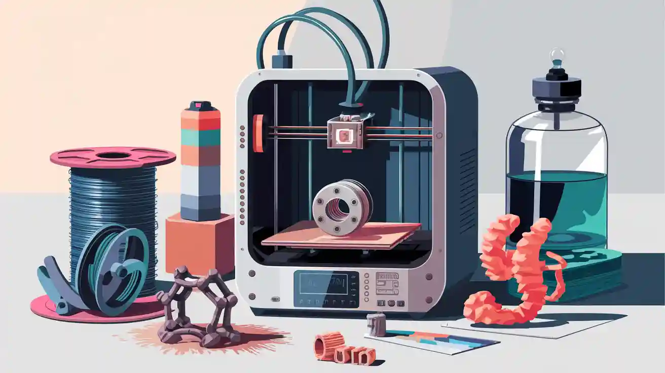 3D Printer Material: Types, Properties, and Applications in Additive Manufacturing