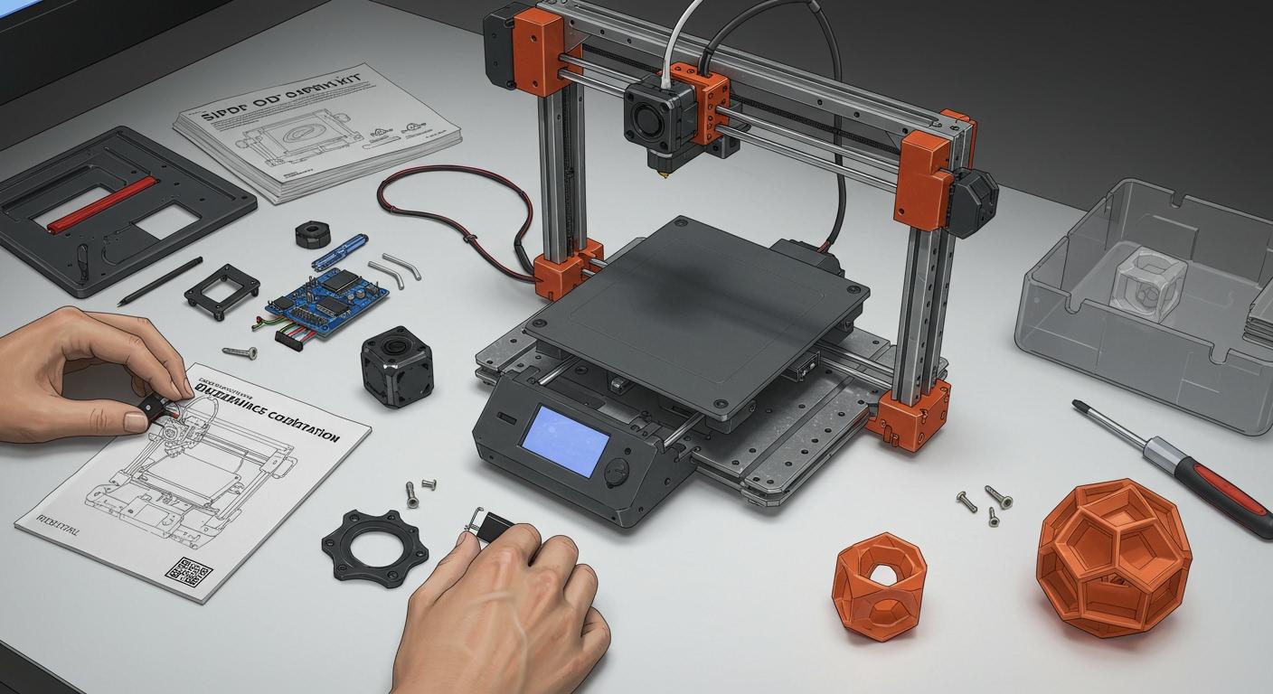 info-720-393 3d printer kit- Core Parts, Assembly, and Calibration