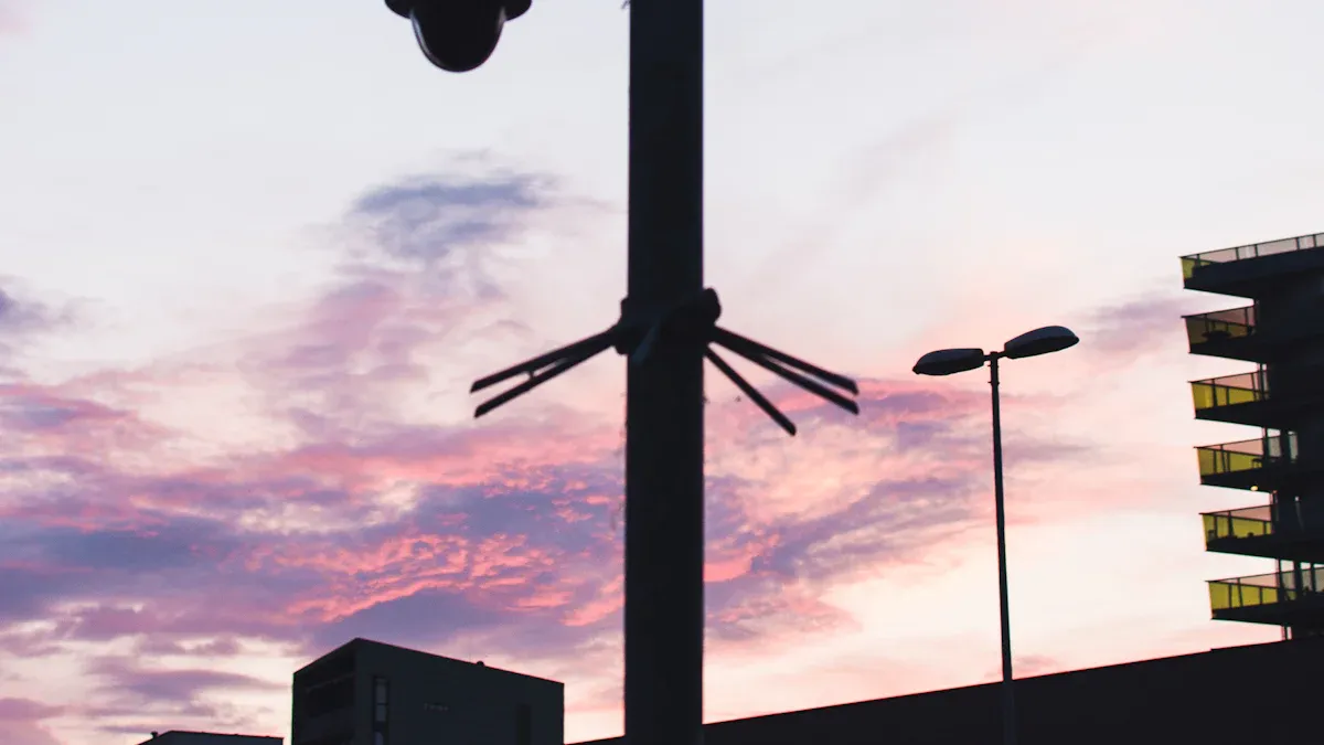 Surveillance Poles and Street Lamp Poles