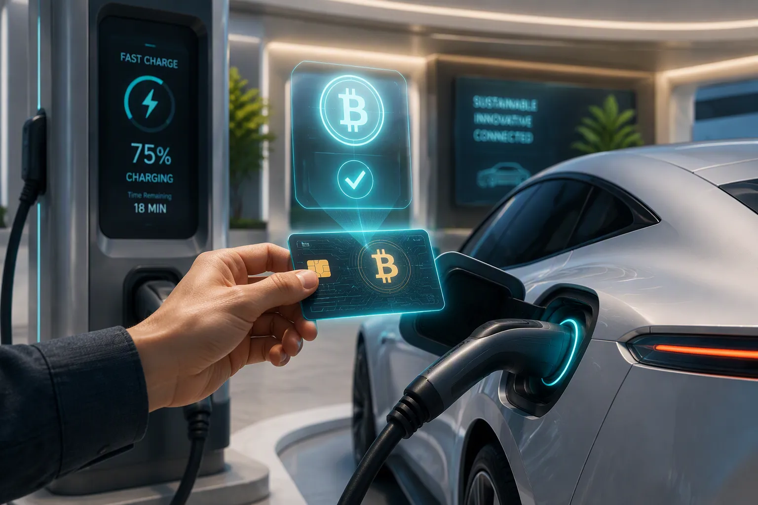 Crypto card for Tesla supercharger in 2026