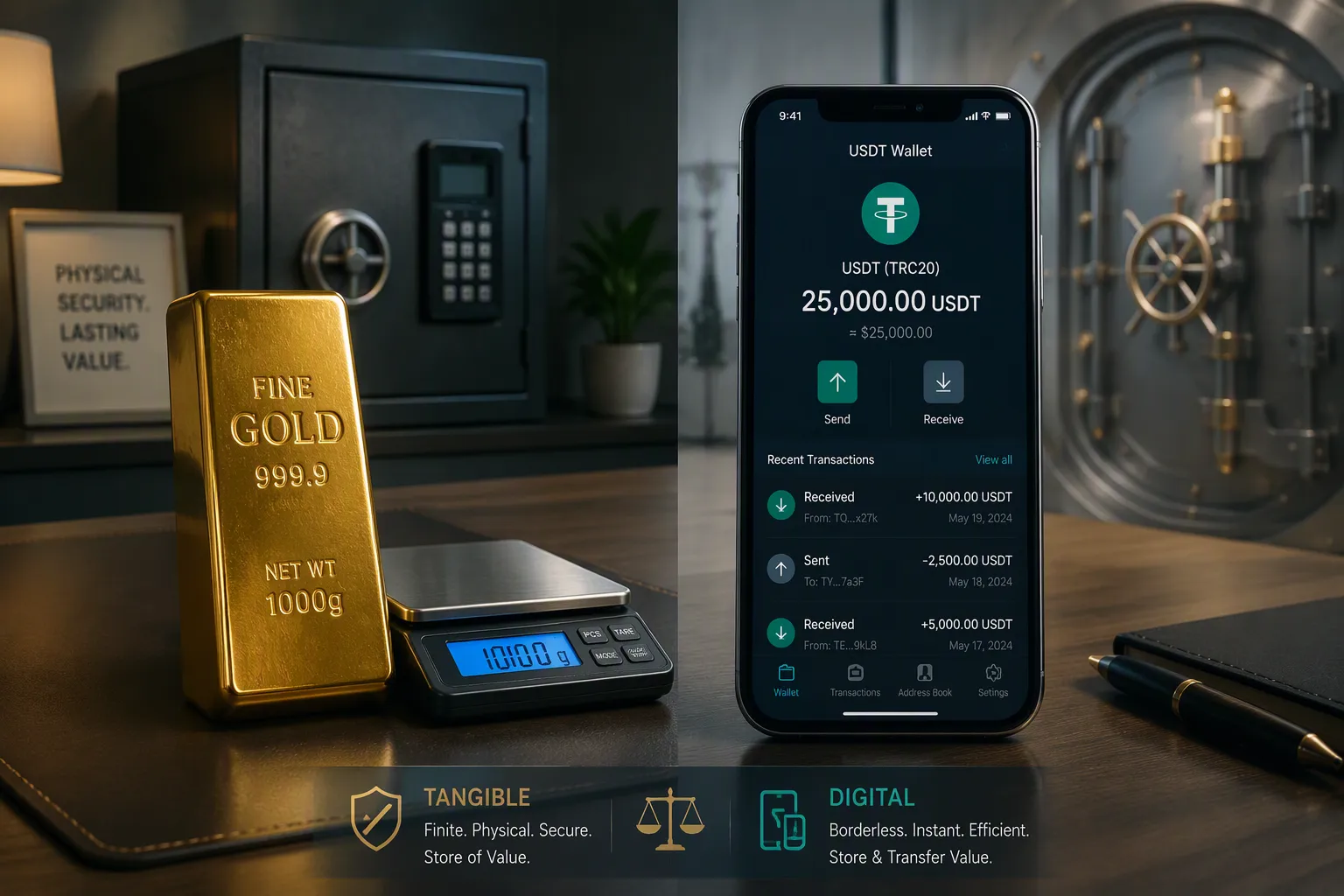 USDT vs. Gold: Which Hedge Fits?