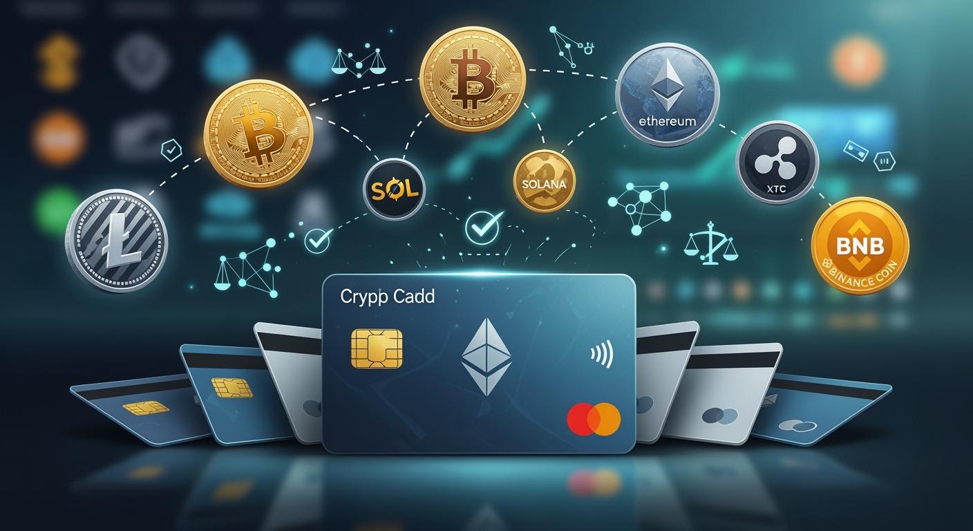 Which major cryptocurrencies are compatible with popular crypto cards