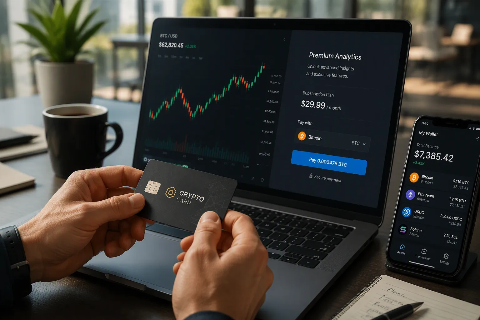 How to Use a Crypto Card for TradingView Pro Billing