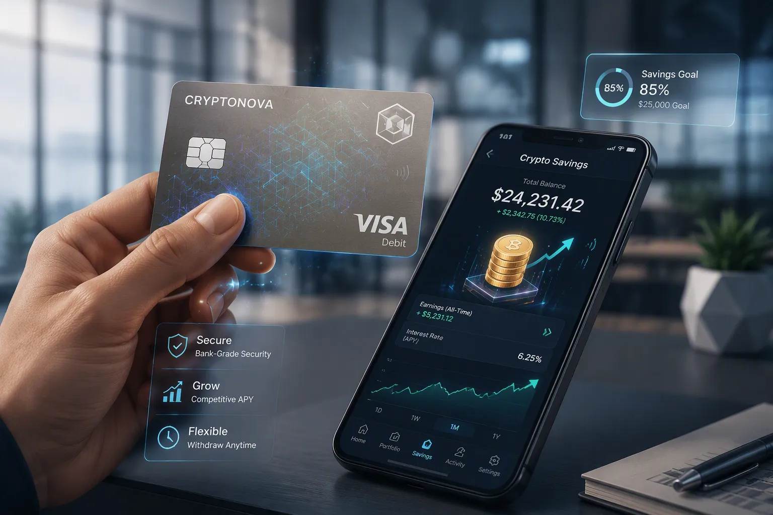 Best crypto card for crypto savings accounts