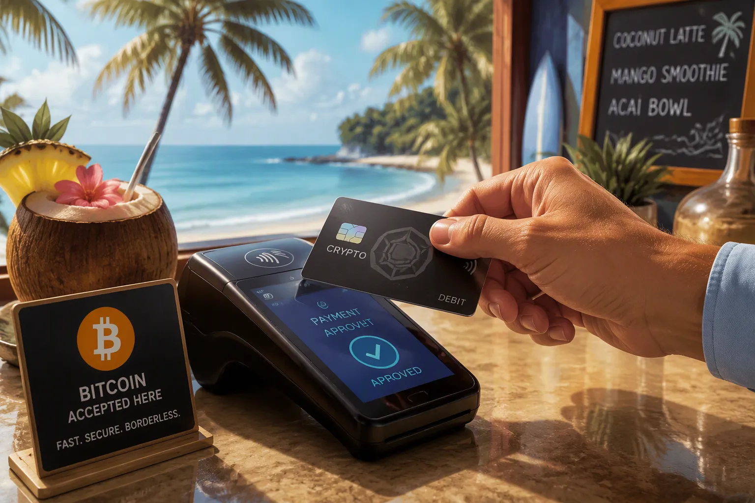 How to use a crypto debit card for vacation spending