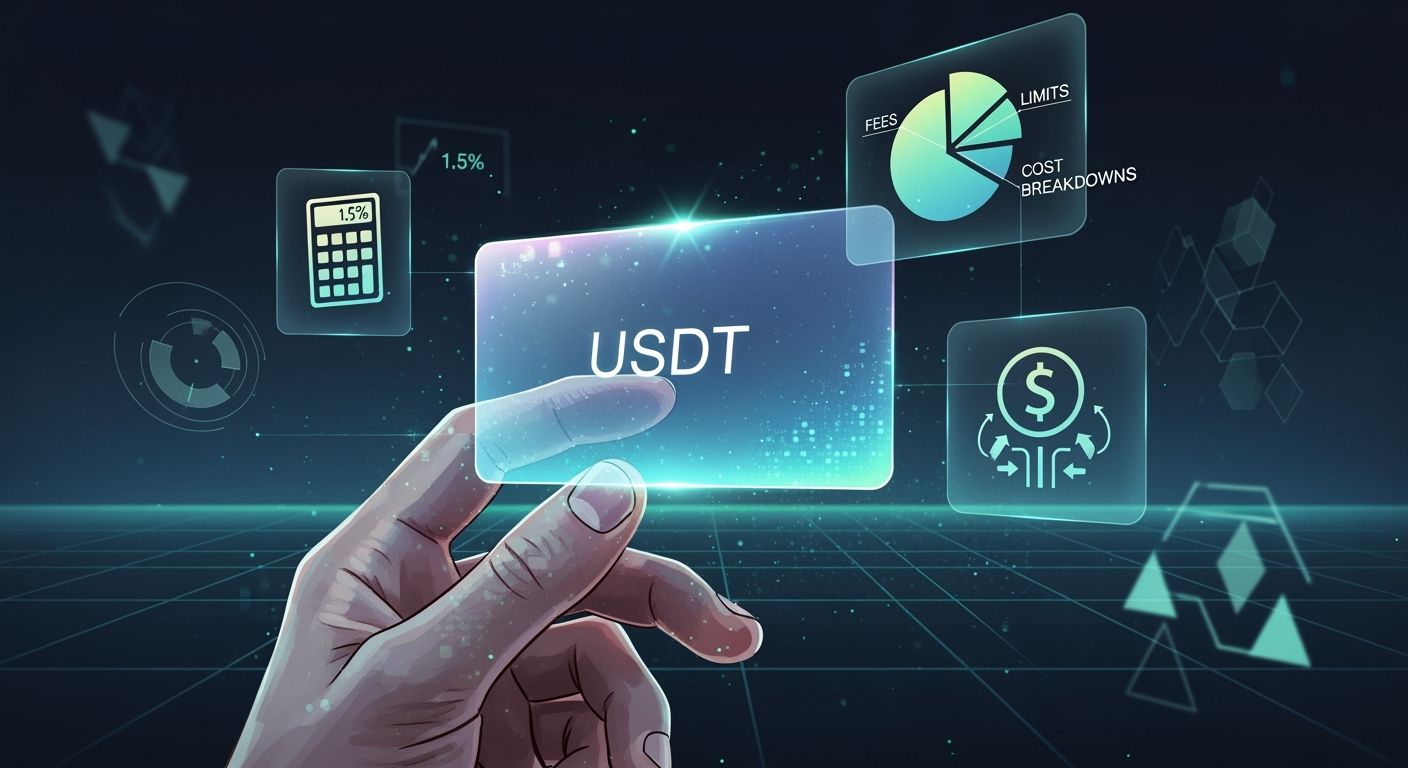 USDT virtual card fees and limits: total cost breakdown