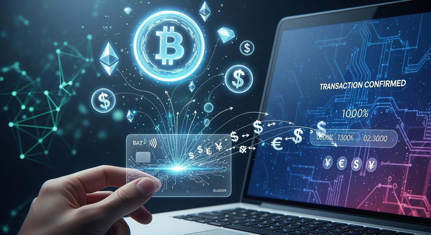 How instant crypto-to-fiat conversion works with virtual cards
