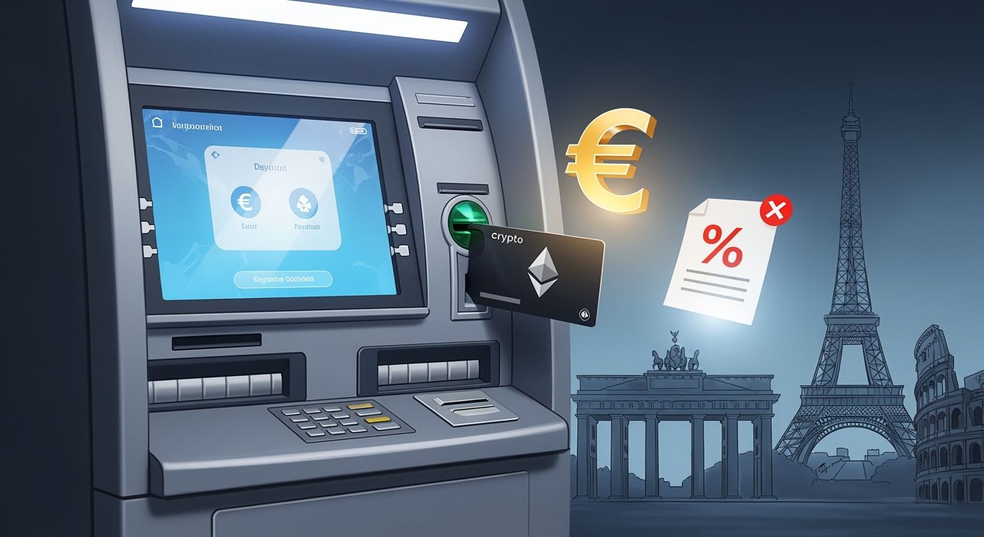 European ATM fees and allowances for crypto cards