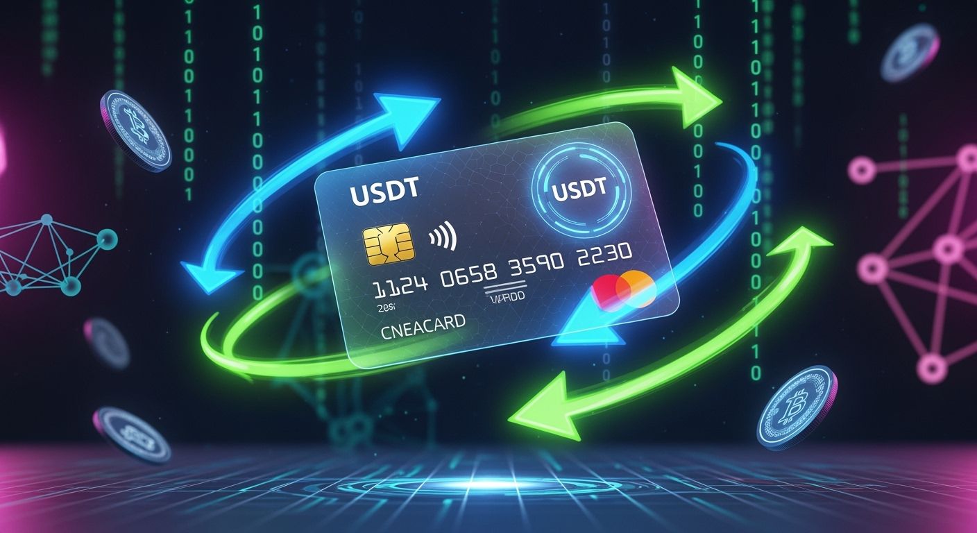 Reloadable virtual USDT debit cards