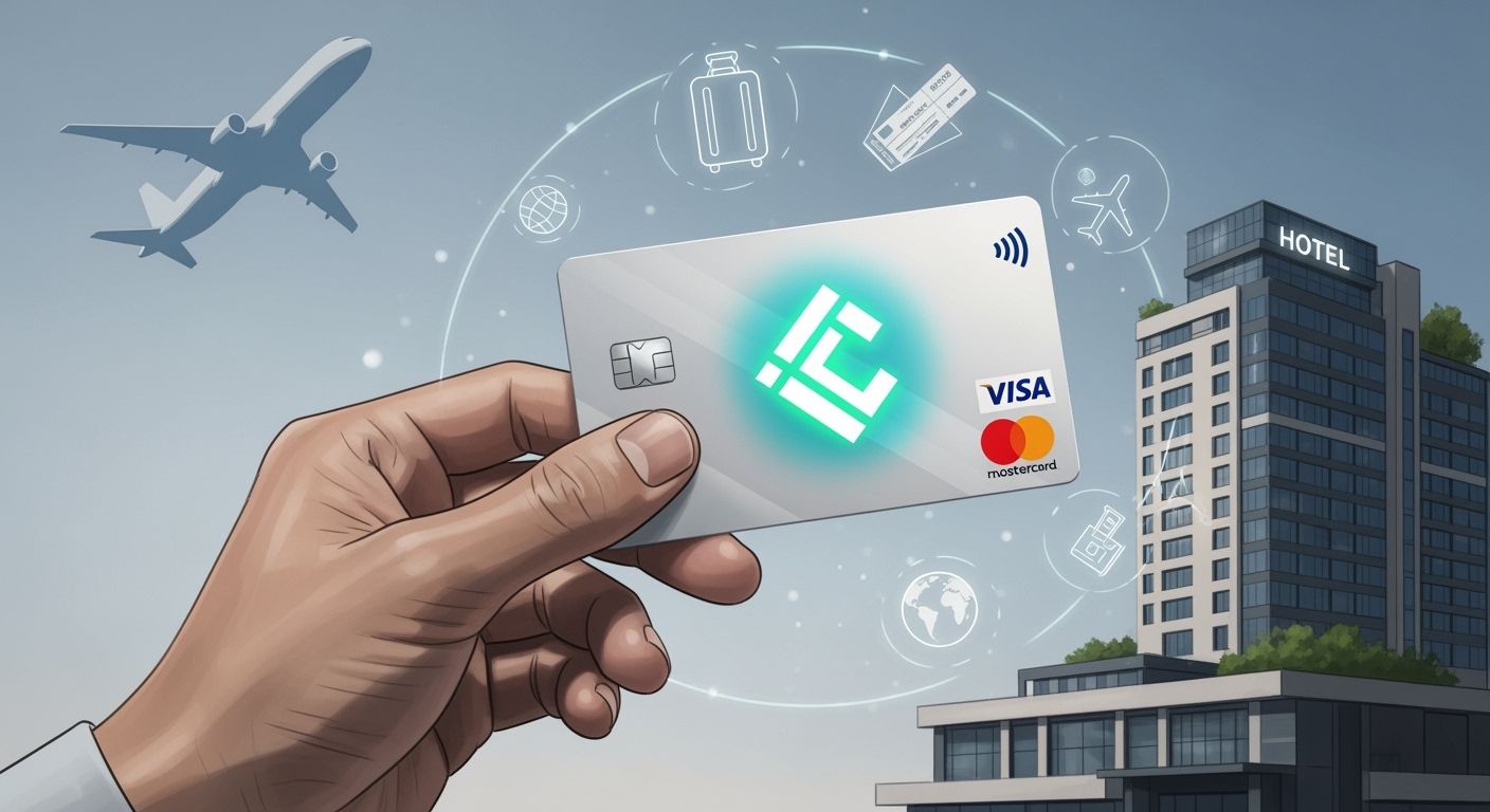 Crypto cards for hotels, flights, Visa/Mastercard acceptance