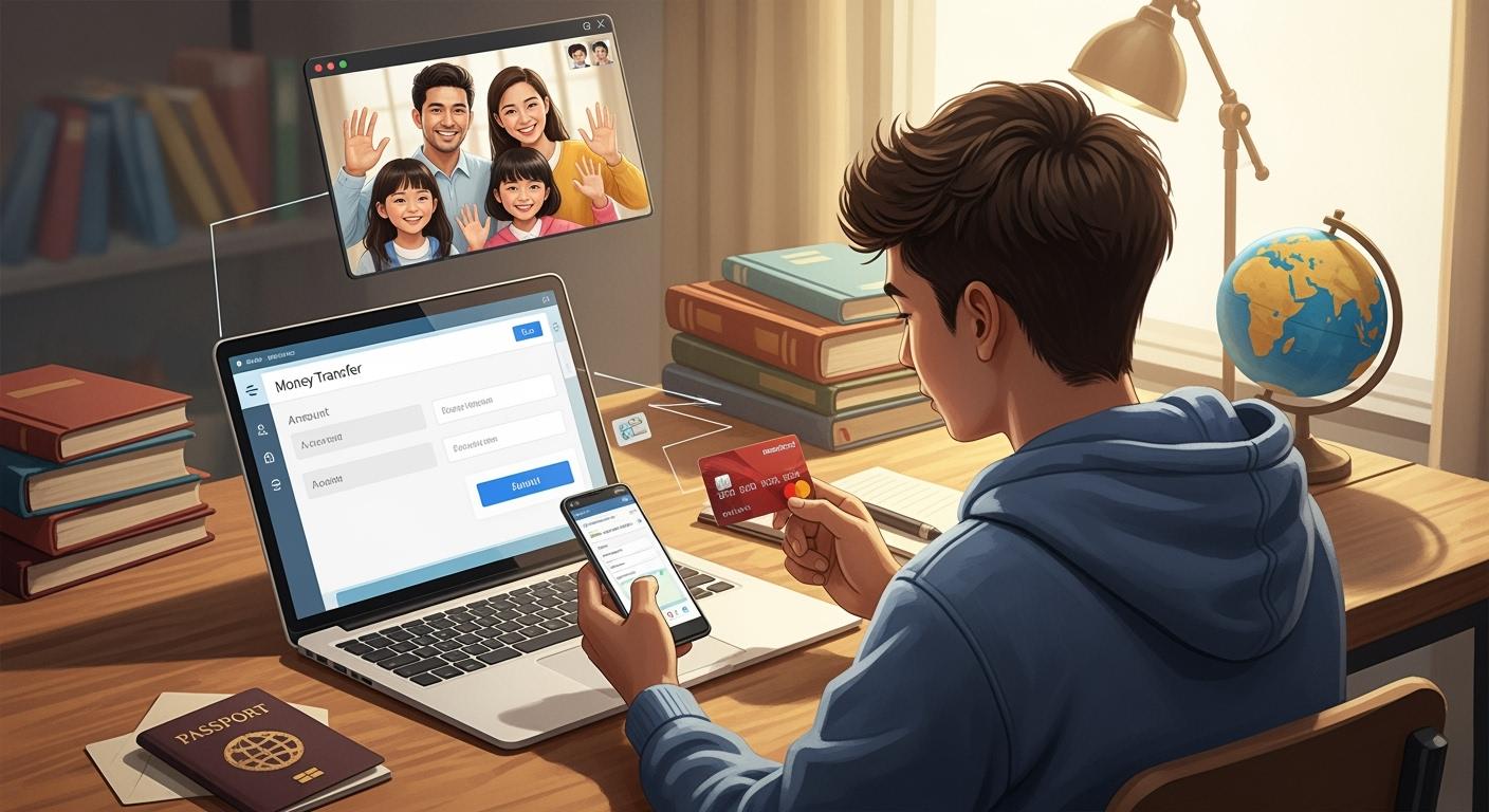 Best ways to USDT Mastercard cards to send money to family for overseas students