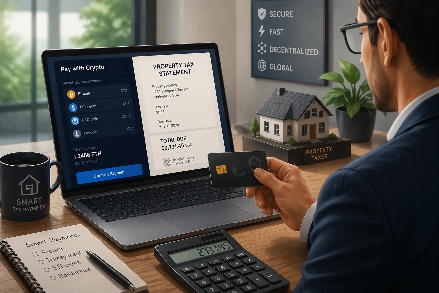 How to Use a Virtual Card for Crypto to Pay Property Taxes