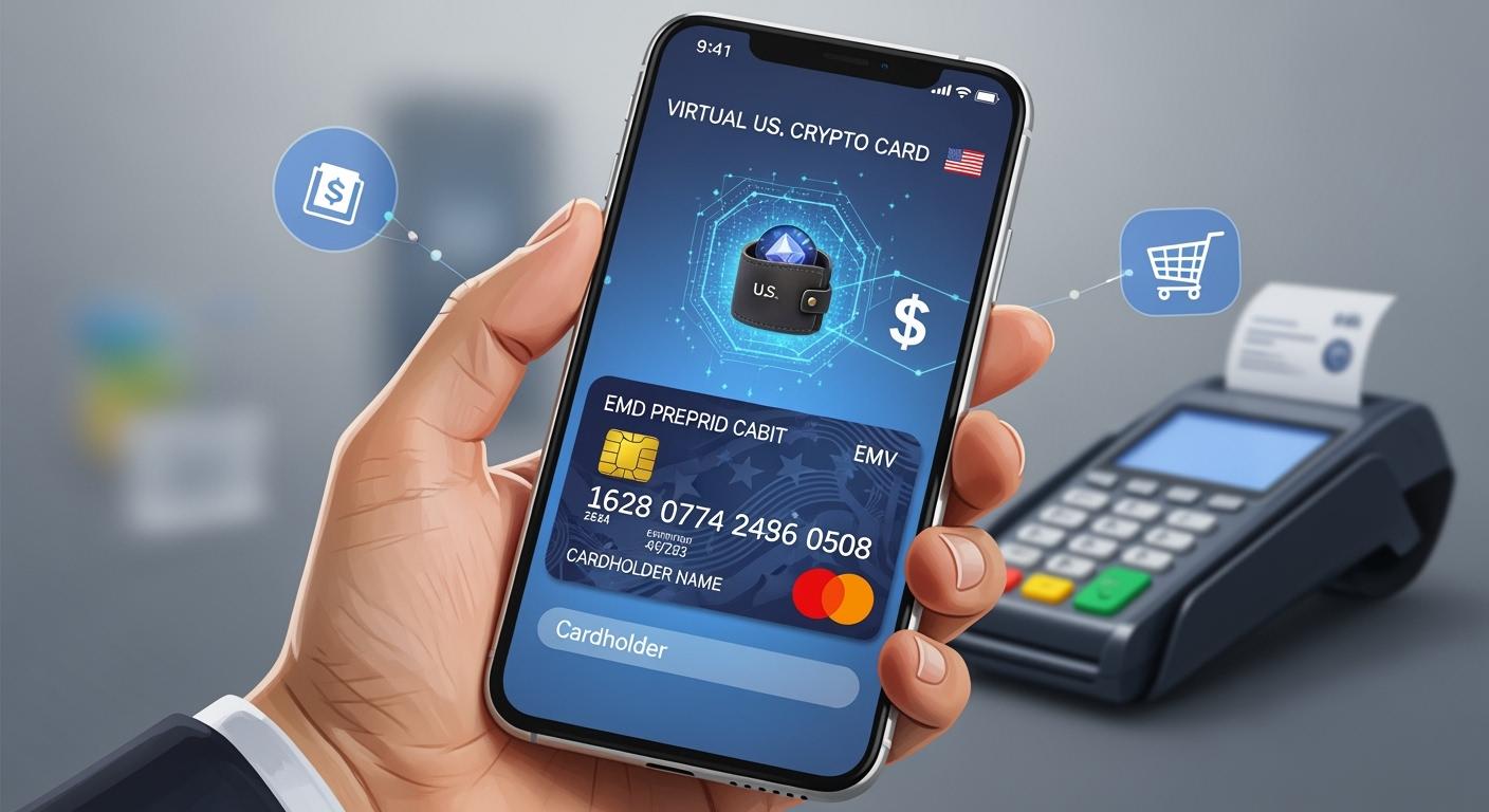 Virtual US crypto card prepaid debit definition and usage