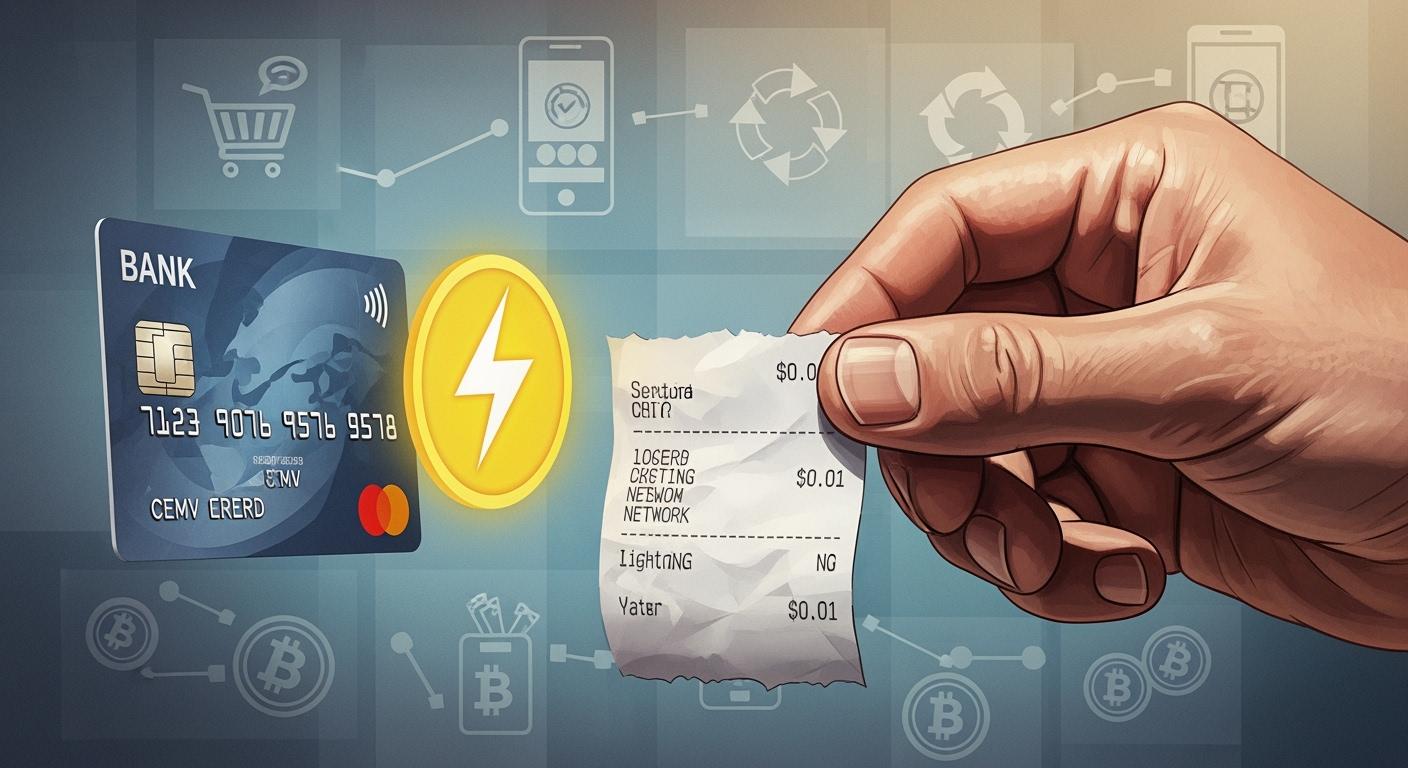 Bitcoin Lightning vs cards: small-ticket fees explained