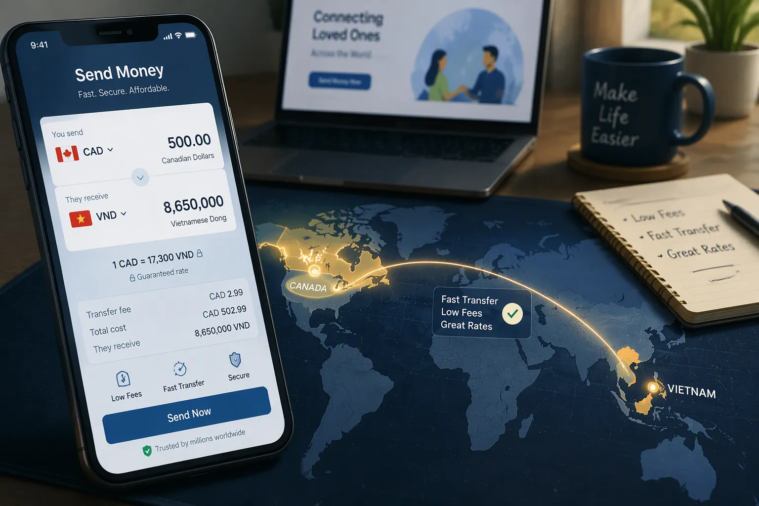 Remittance to Vietnam From Canada: A Cheaper Route