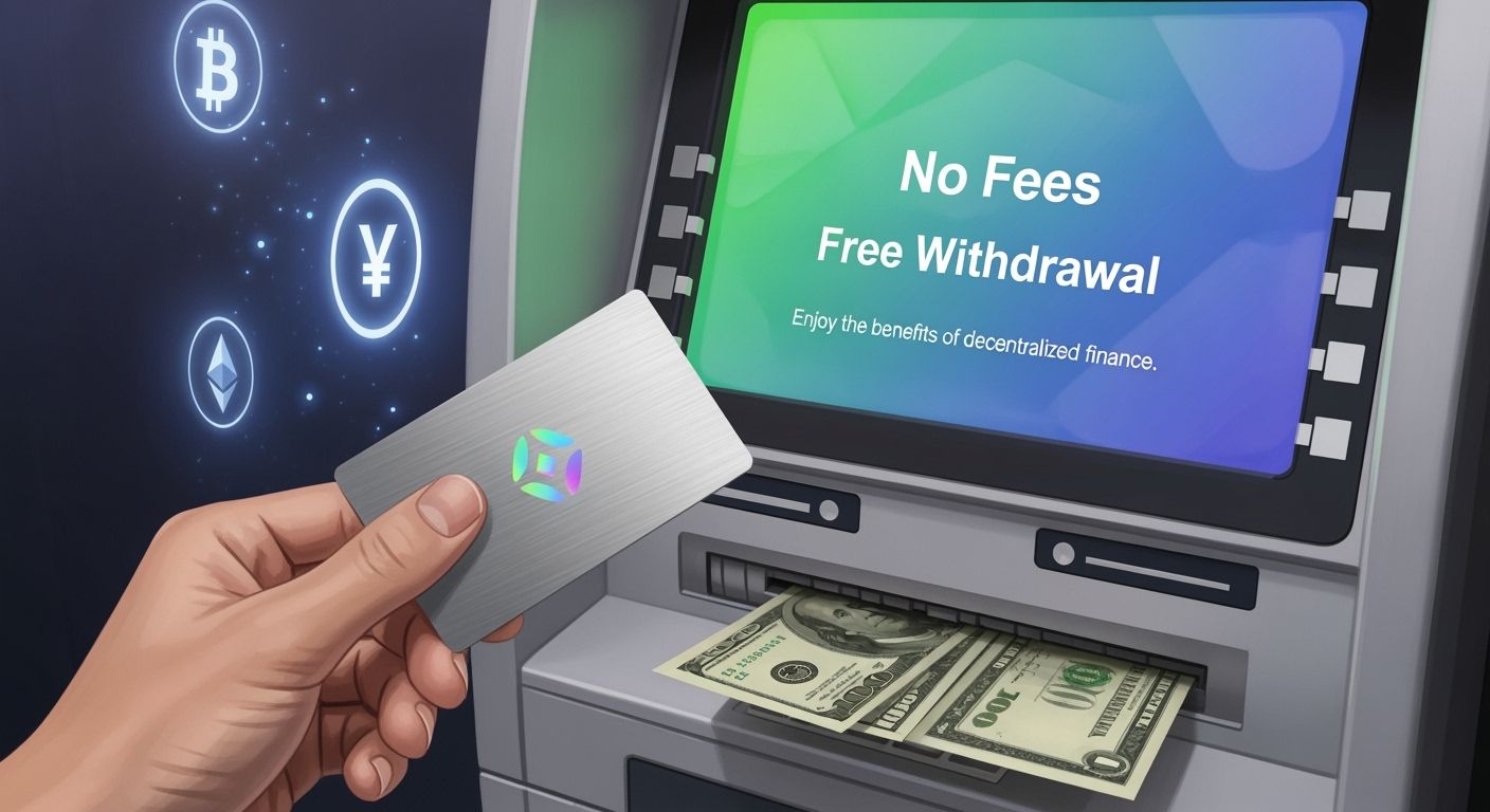 Are ATM withdrawals free on no-fee crypto cards?