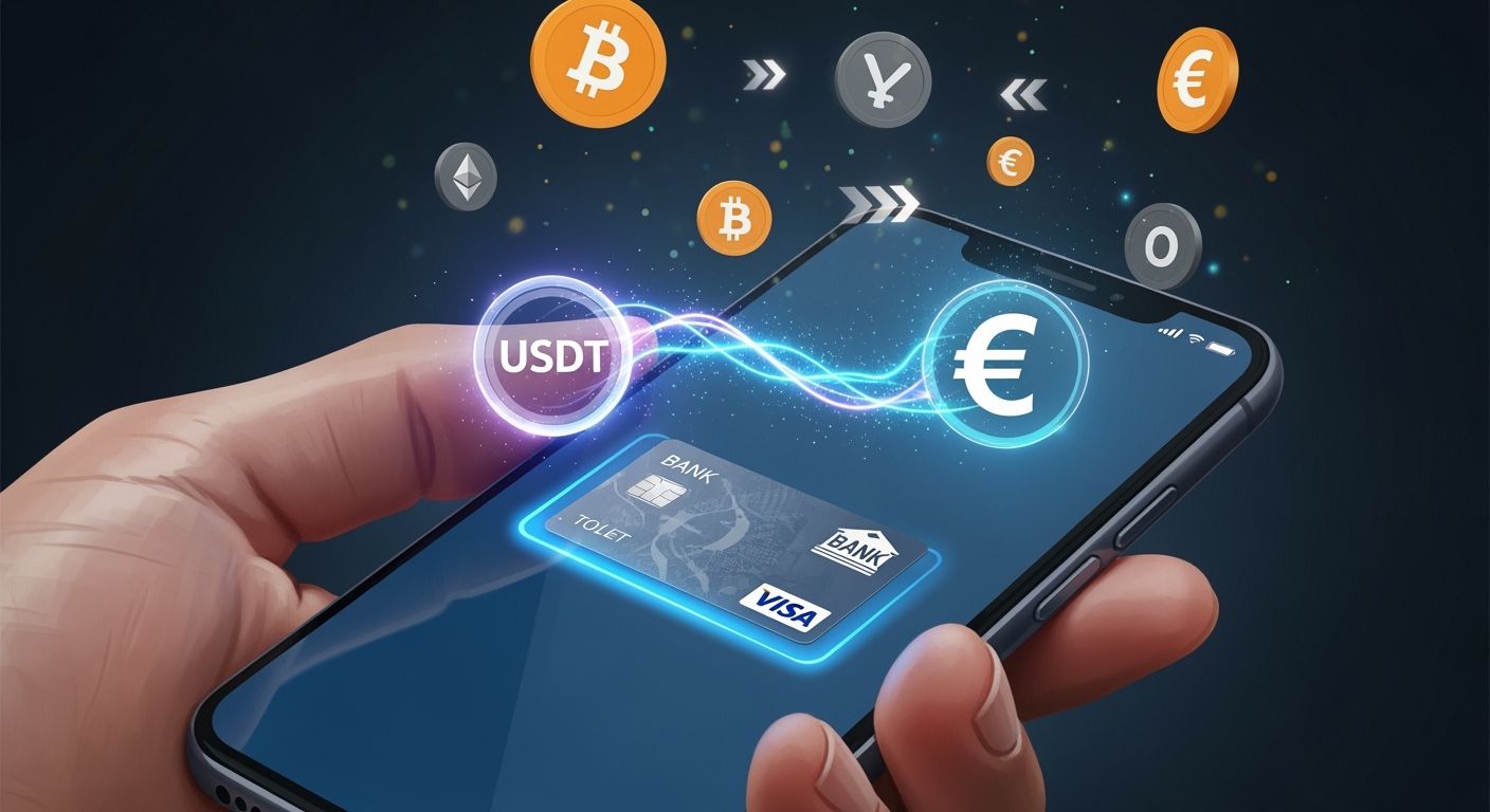 How to use a virtual card for USDT to Euro conversion in 2026