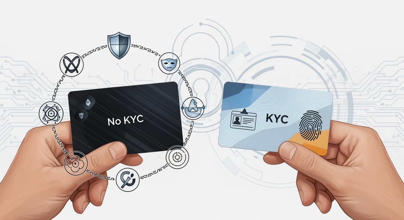 Comparing No KYC and KYC Crypto Cards for Privacy and Security