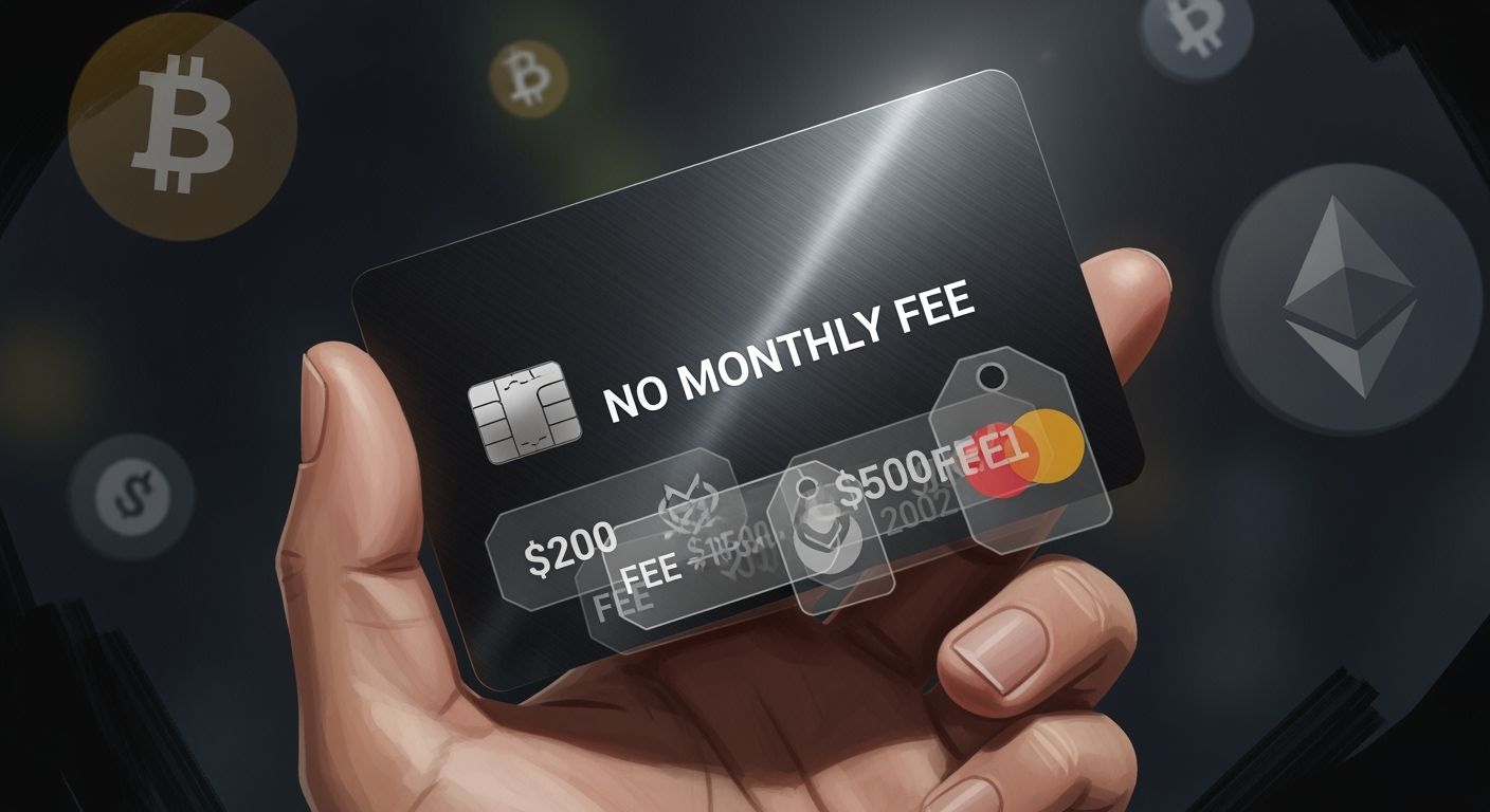 Hidden fees on no monthly fee crypto debit cards