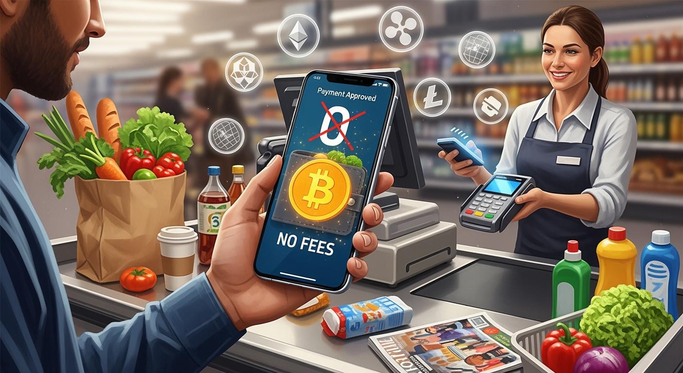 Spend crypto on everyday purchases with zero fees