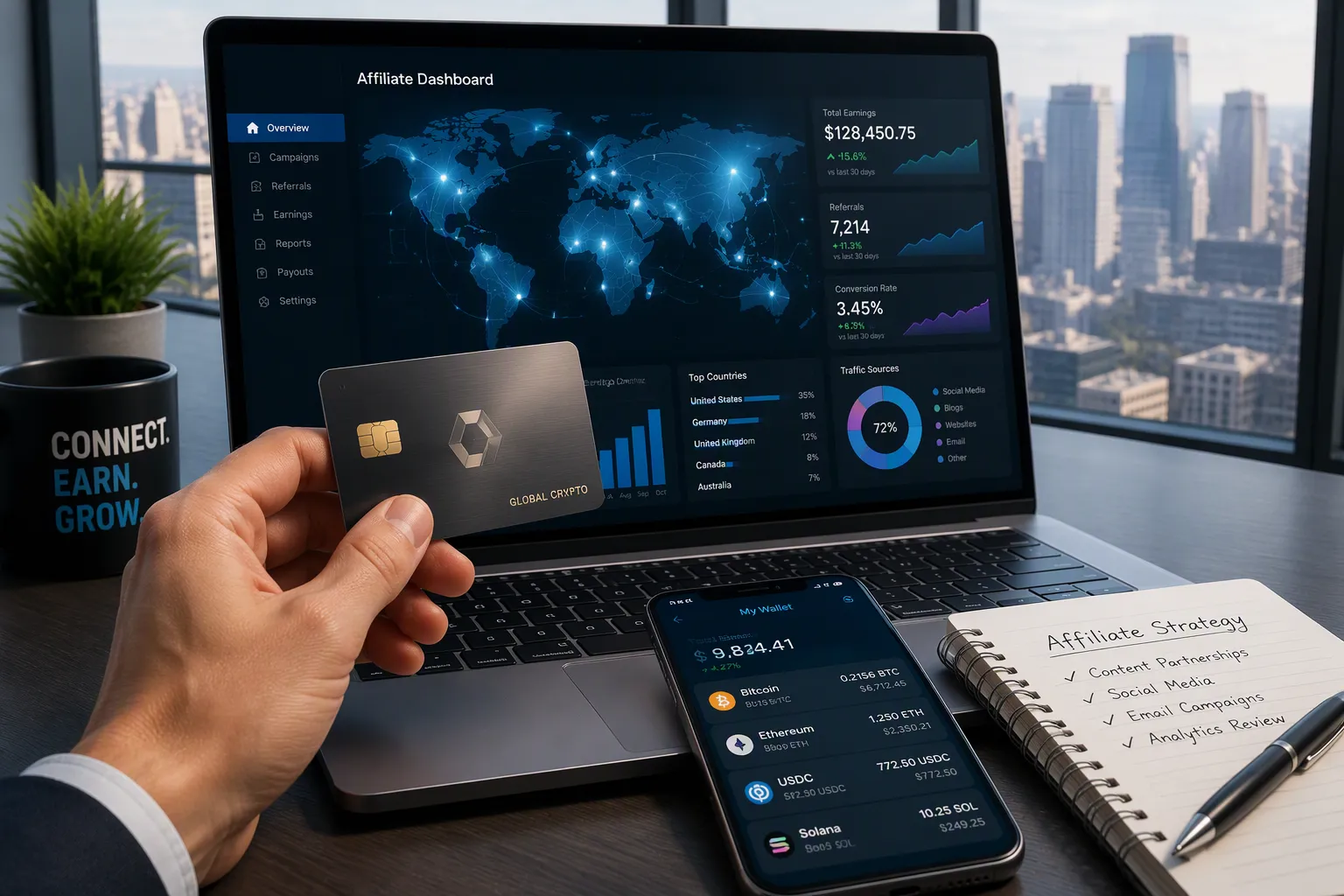 How to Use a Crypto Card for Global Affiliate Marketing