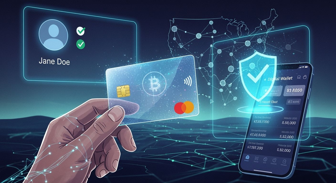 KYC/AML for virtual US crypto prepaid/debit cards