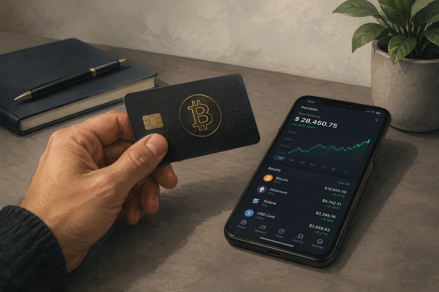 Crypto card for Robinhood alternative