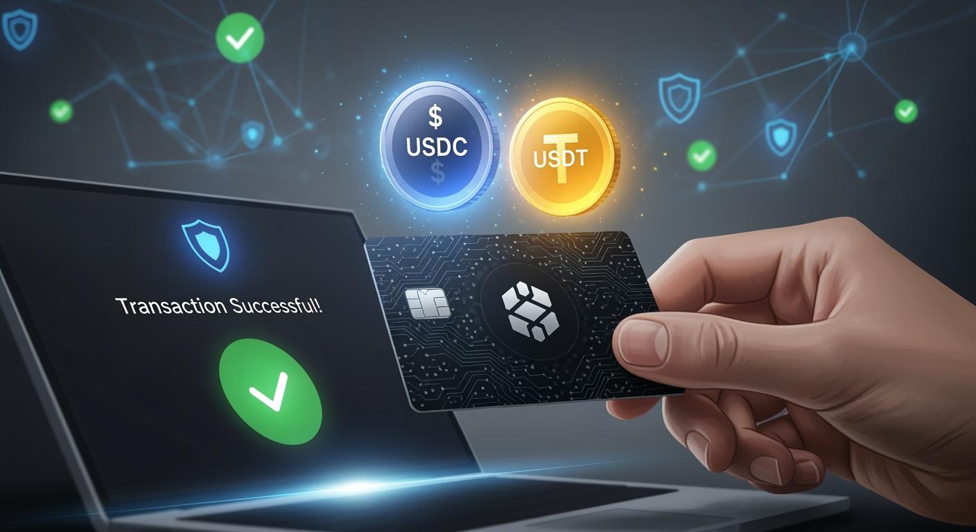 Stablecoin top-ups to crypto cards: USDC/USDT reliability