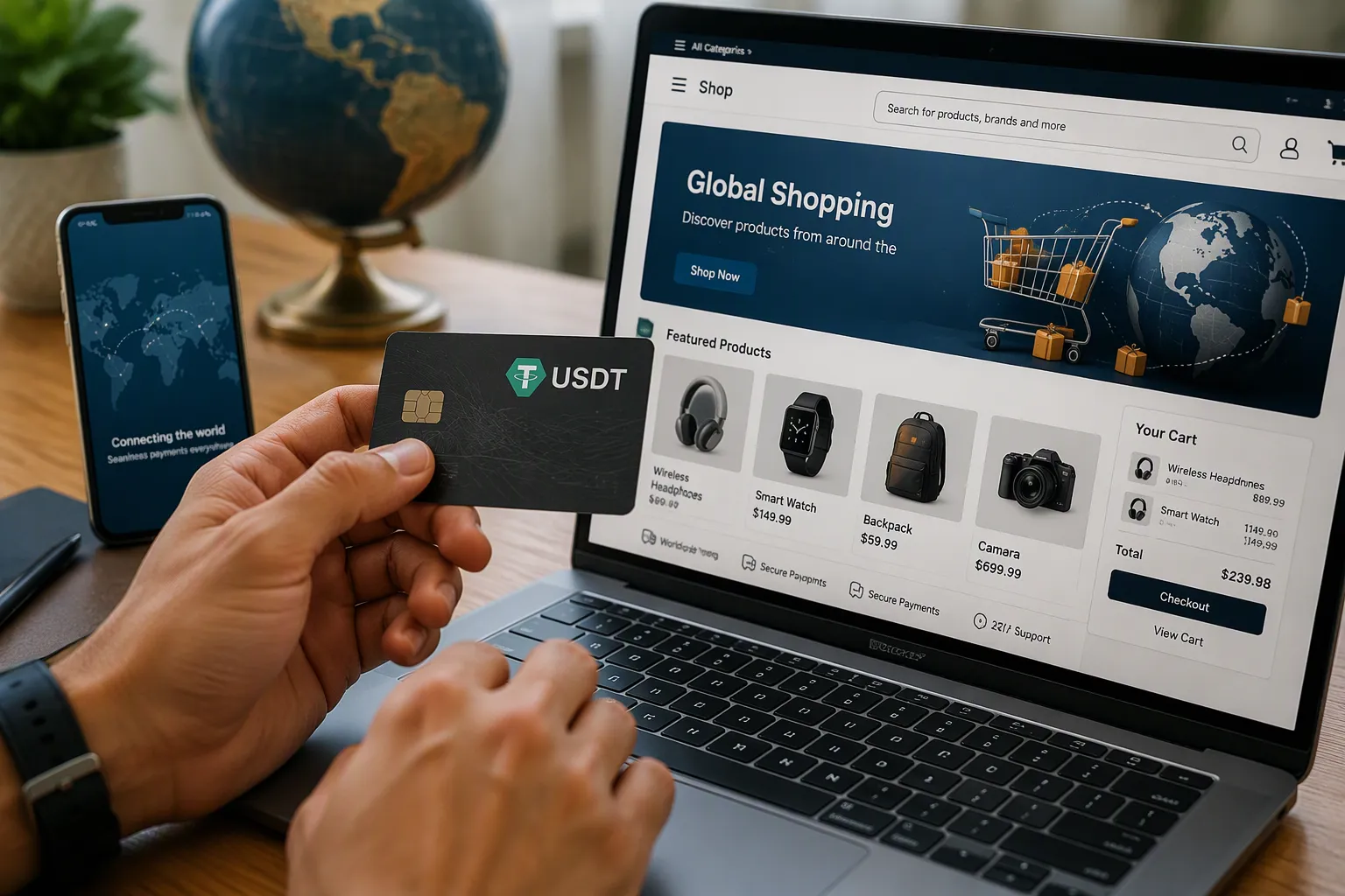 How to Use a USDT Card for Cross-Border Shopping on Shopee and Lazada