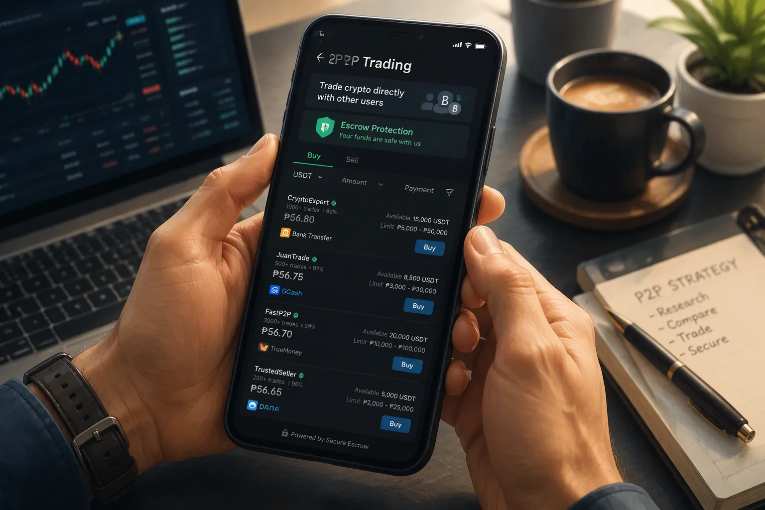 Method 4: P2P Trading on Exchanges