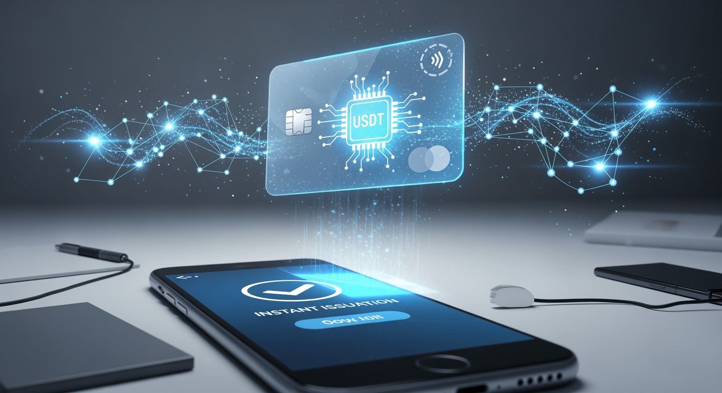 Instant issuance USDT virtual card