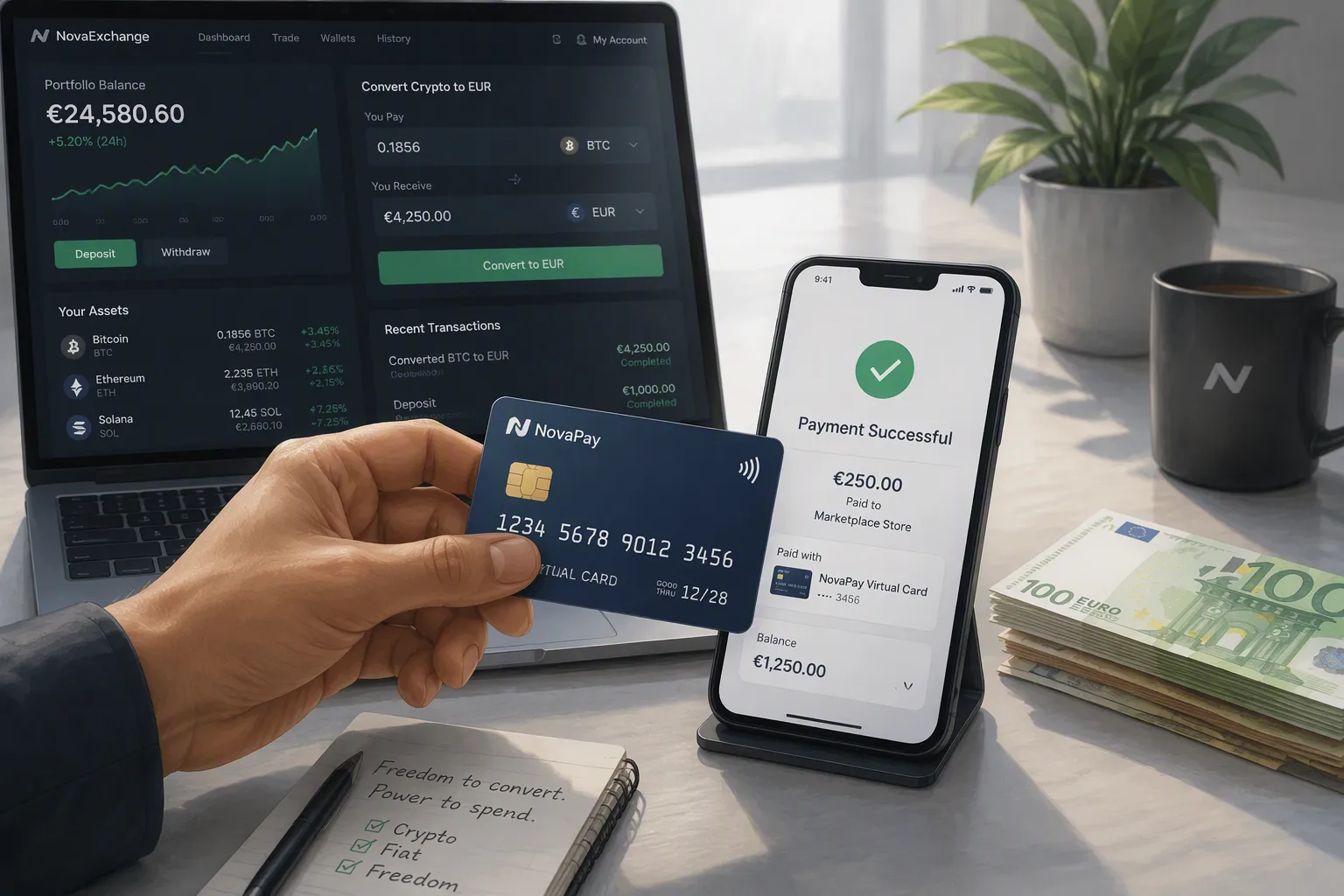 Crypto to Fiat Made Easy with Virtual Cards