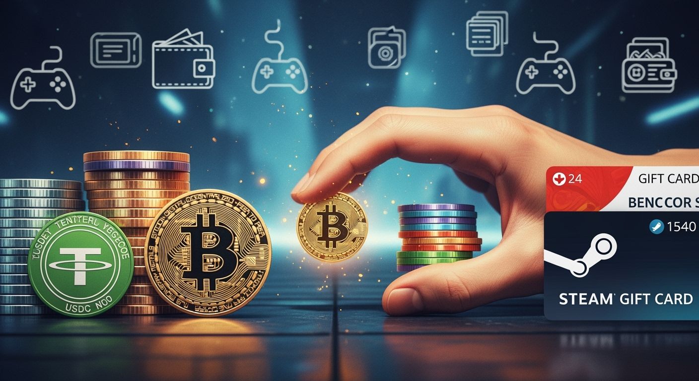 3 reasons Stablecoins vs BTC matter for Steam gift cards