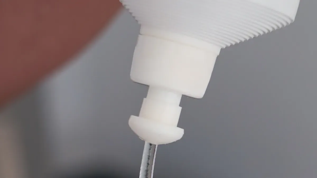 Why does glue cure too quickly inside an MS static mixer?