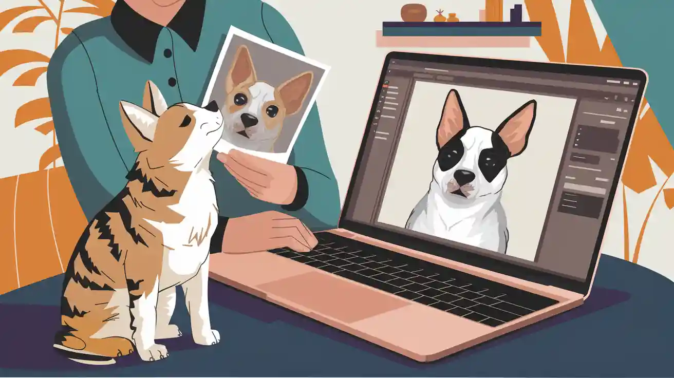 How can you order a custom pet portrait from your photo
