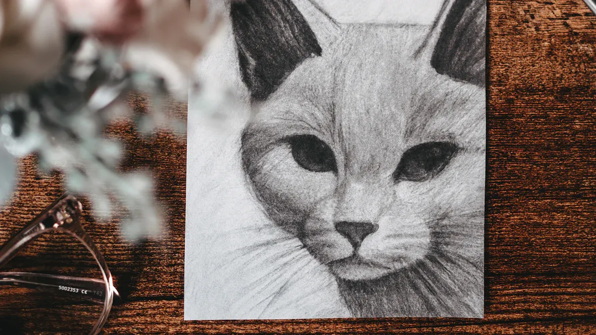 Wool Felt Cat Portraits