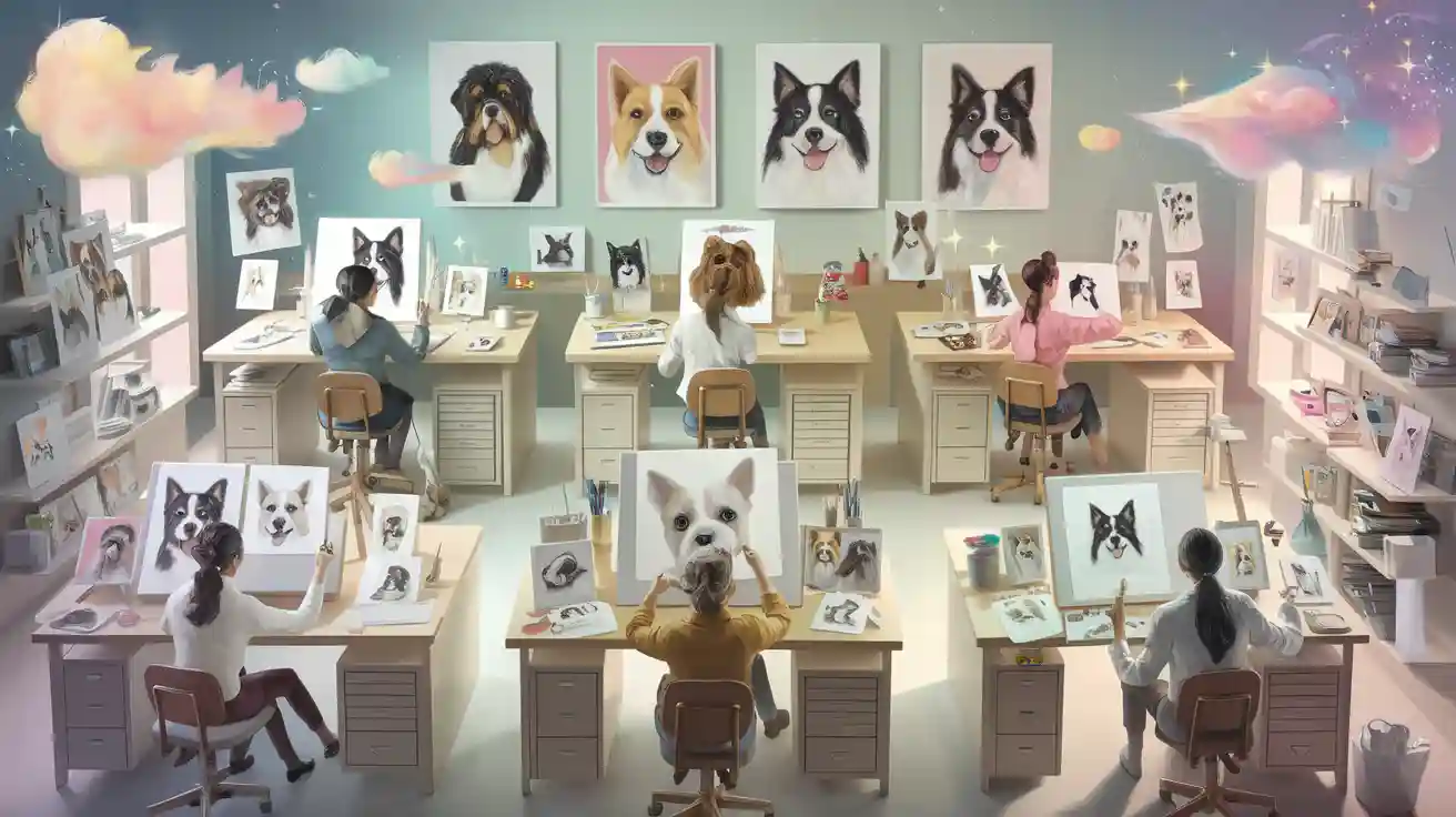 Meet the Artists Who Bring Pet Photos to Life with Portraits