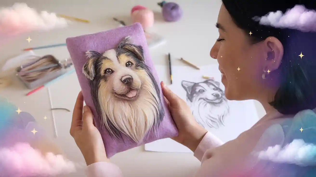 How to find a skilled wool pet portrait artist for your furry friend