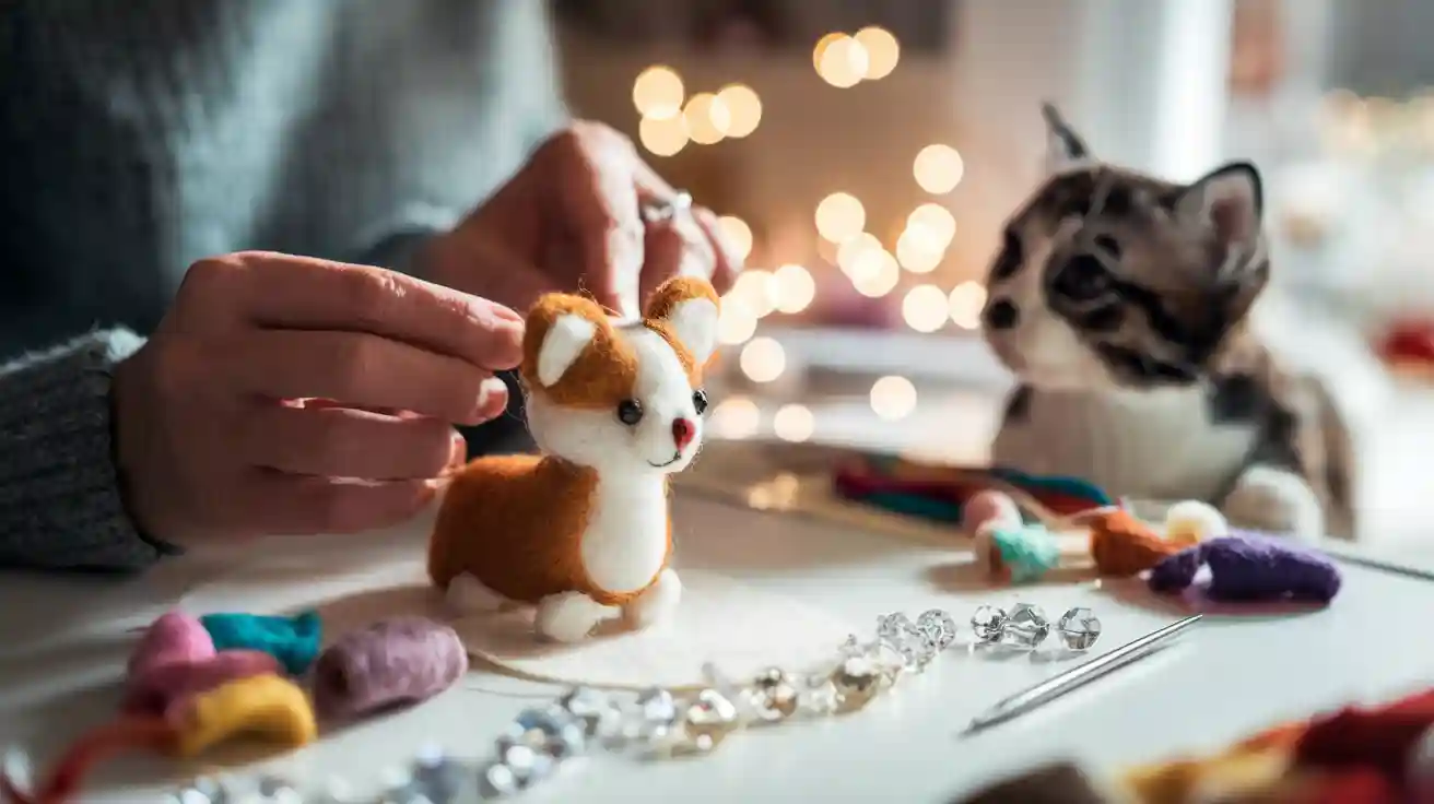 Memorable Pet Lover Projects with Wool Felt and Crystal Crafting